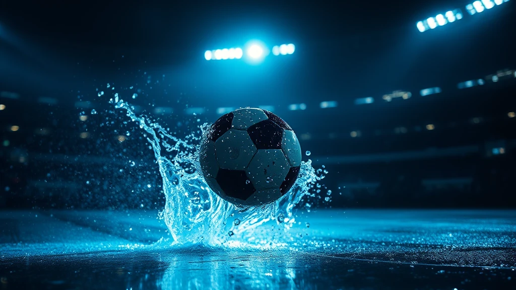 A ball tearing through a sheet of water