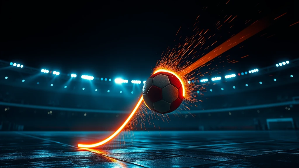 A ball climbing a light trail that breaks off in mid-air